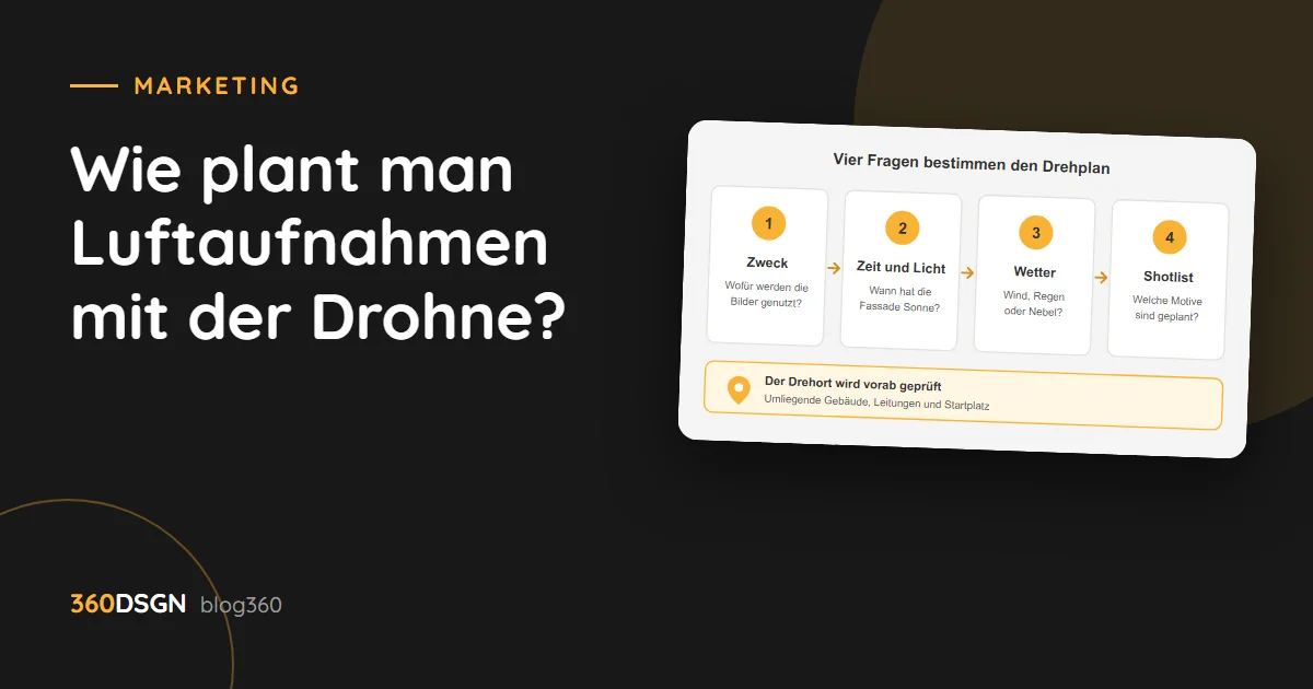 Wie plant man Luftaufnahmen mit der Drohne?