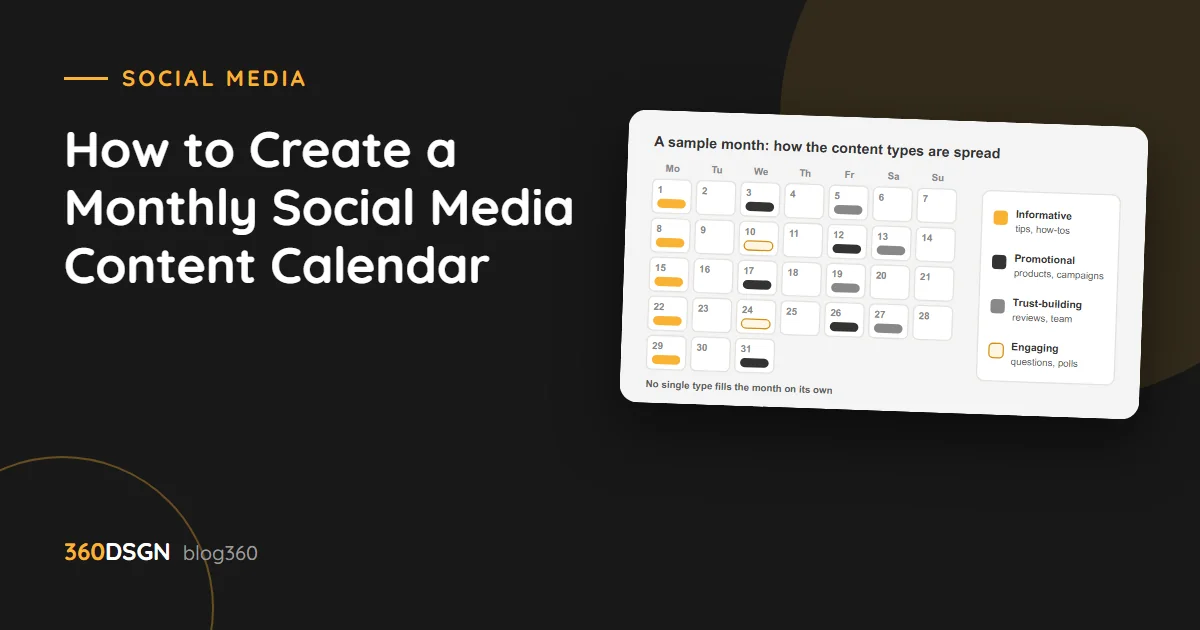 How to Create a Monthly Social Media Content Calendar