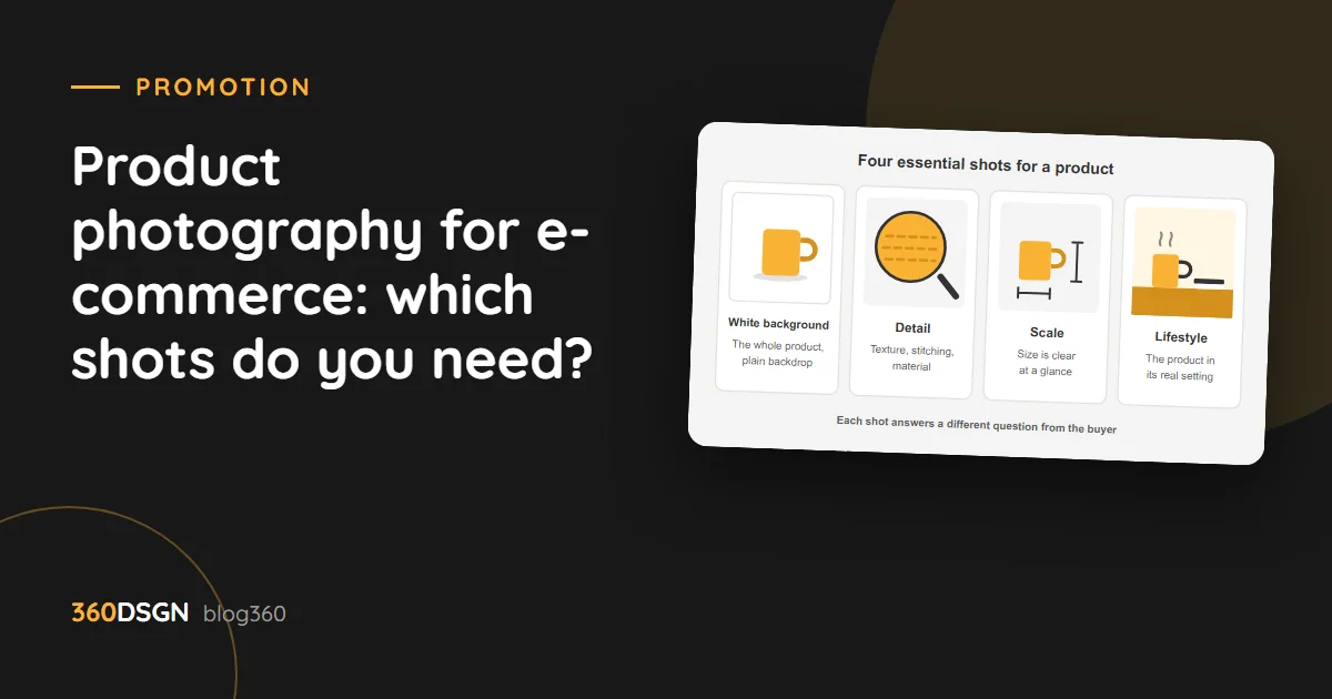 Product photography for e-commerce: which shots do you need?