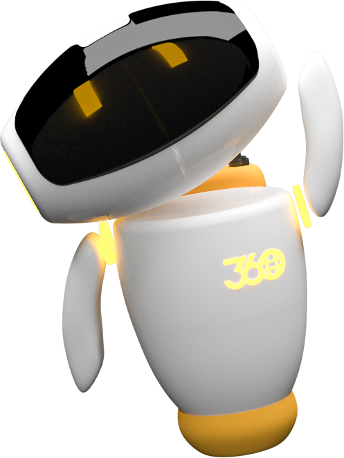 In 3D modelliertes Maskottchen: Cosmo